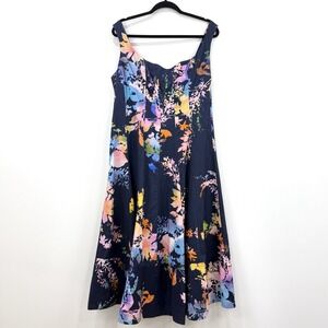 Anthropologie Dress Womens XL Pastel NWT Seamed Sweetheart Midi Fairy Whimsical